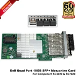 Lot Of Dell Emc SC7020 Quad-port 10GB Sfp+ I/o Mezzanine Card 0KCVN9. Fixed Price $69.99.