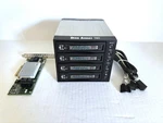 Addonics 4 X 3.5" Hot-swappable Disk Array & Adaptec 1000-16I Hba Controller. Fixed Price $89.99.