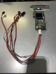 Adaptec ASR-3405/128MB Sas Sata Raid Card Pcie With Port Cables. Fixed Price $30.00.