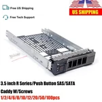 Lot 3.5" Hard Drive Tray Caddy For Dell R710 R720 R730 R520 R420 Sas Sata F238F. Fixed Price $649.00.