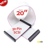 New 20" 50-PIN Scsi Internal Ribbon Flat Cable F/f 3-CONNECTOR 2-DEVICE Drive. Fixed Price $8.98.