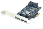 Lot OF7 Rosewill RC-230 4-PORT Hybrid Sata Hyperduo Raid CONTROLLERPI49230-2X2B. Fixed Price $72.00.