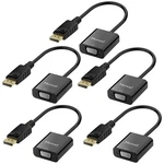 Dp To Vga Adapter 5 Pack Gold-plated .... Fixed Price $43.69.