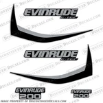 Fits Evinrude 200HP E-tec Decal Kit (black) 2011-2014. Fixed Price $169.95.