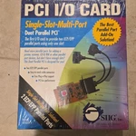 Siig JJ-P20012 IO1878 V2.0 Parallel Pci Card Adapter. Fixed Price $32.17.