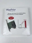 New Highpoint Rocket 620A (2 Channel) Dual Port Sata 6GB/S Pci-e X1 Low Host. Fixed Price $39.99.