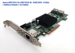 Areca ARC1214-4I ARC1224-8I Raid Sas 6GB/S + Battery Module 2X Cables. Fixed Price $294.58.