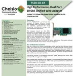 Chelsio T520-SO-CR 2-PORT 10GBE Sfp+ Pcie 3.0 X8 Network Adapter Sff 110-1188-50. Fixed Price $17.95.