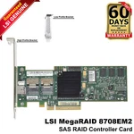 Lenovo Megaraid Sas 8708EM2 8-PORTS 3GBPS Pci X8 Controller 03X3619 LSI00187. Fixed Price $44.99.