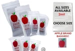 1000 Pack Apple Brand Zipper Bags 1,000 Baggies Resealable Plastic. Fixed Price $16.95.