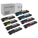 8PK Black Cyan Magenta Yellow Toner Set For Dell C2660DN C2665DNF Hy Cartridges. Fixed Price $55.99.