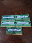 Lot Of 5--20 Gb--samsung Laptop Memory 4GB 1RX8 PC3L-12800S- M471B5173QH0-YK0. Fixed Price $34.85.