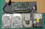 American Megatrends Pci Scsi Raid Adapter 493 W/cable And Drives. Fixed Price $19.99.