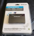 Iogear Superspeed Usb 3.0 4-PORT Hub GUH374. Fixed Price $19.99.