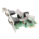 Syba SI-PEX15037 2 Port DB9 Serial Pci-e 1.0 Controler Card. Fixed Price $21.99.