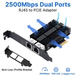 2.5GBE Dual Port Pcie Nic Intel I226 Chip RJ45 Ethernet Card Low Profile Bracket. Fixed Price $40.55.