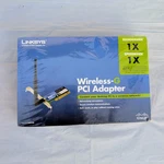Linksys WMP54G Wireless-g Pci Adapter With Antenna New & Sealed. Fixed Price $14.99.